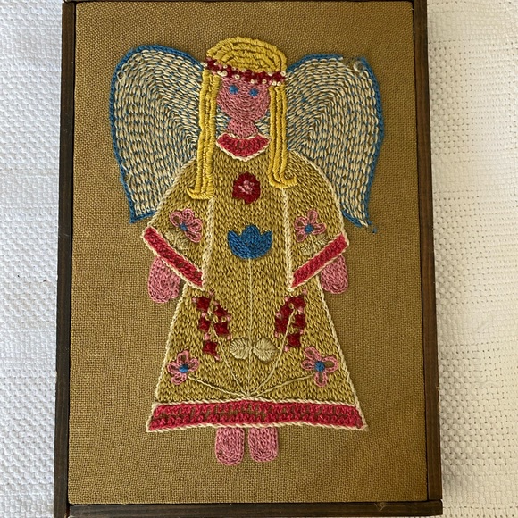 unlabled Other - Vintage Embroidered Angel